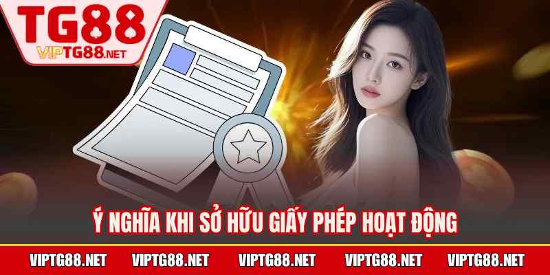 Ý nghĩa khi sở hữu giấy phép hoạt động