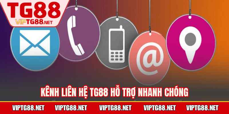Kênh liên hệ TG88 hỗ trợ nhanh chóng