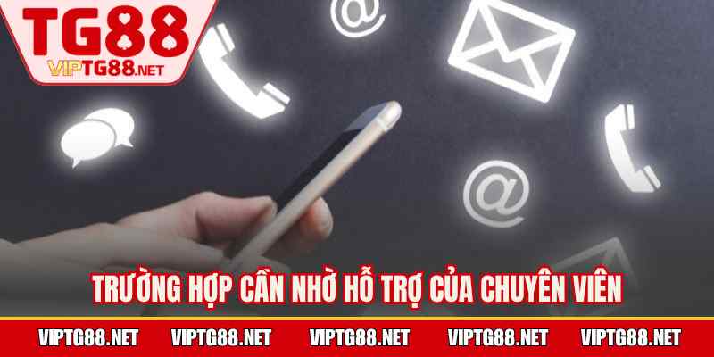 Trường hợp cần nhờ hỗ trợ của chuyên viên
